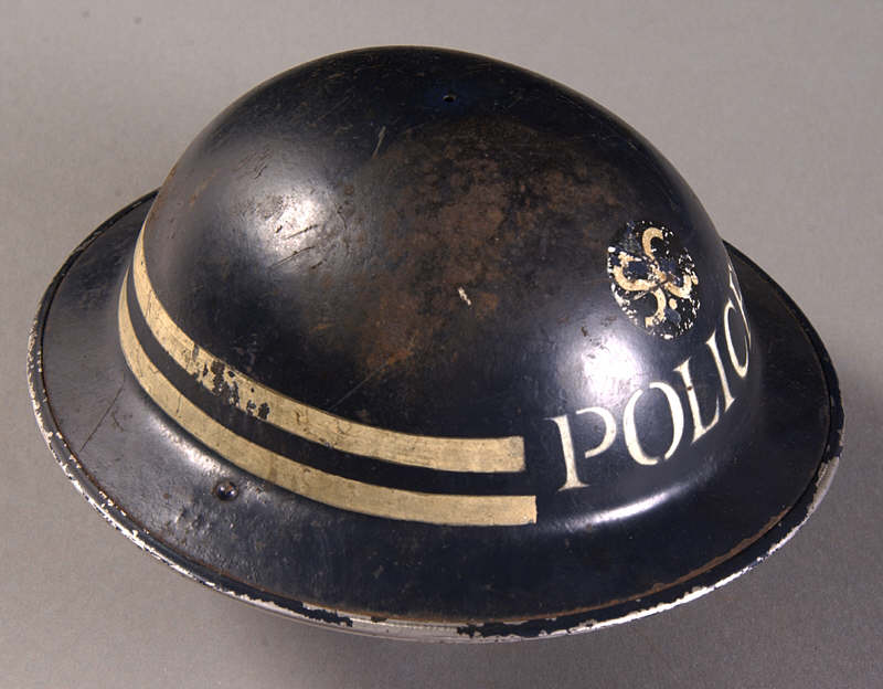 Standard WW2 Police air raid helmet 1939 45 Peoples Collection