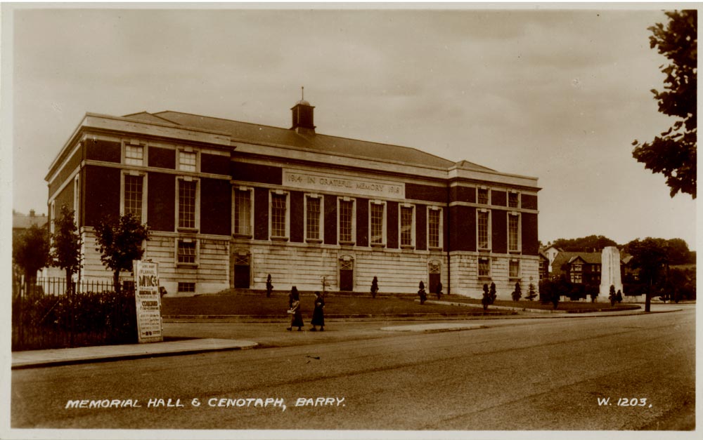 Memorial Hall and Cenotaph, Barry | Peoples Collection Wales