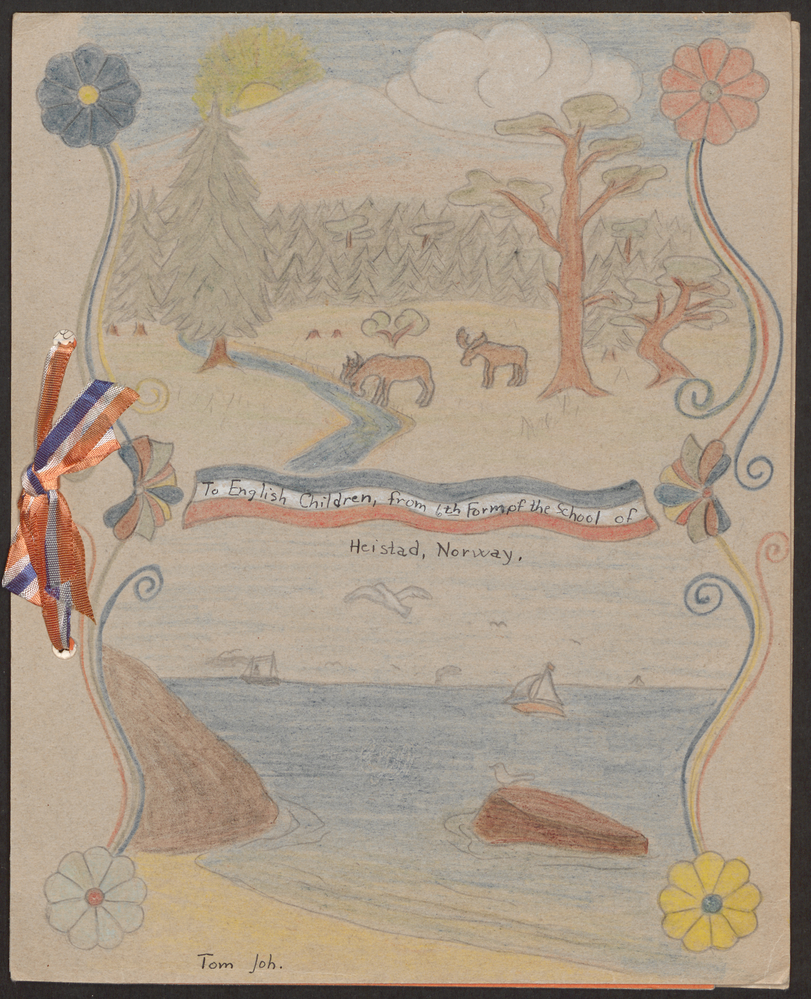 A response to the Goodwill Message from the 6rd form pupils at Heistad  school, Norway. | Peoples Collection Wales