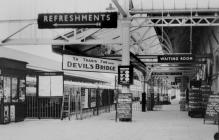 Sign to Devil's Bridge in Aberystwyth...