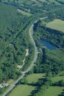  Aerial photograph of Treffgarne Lake.