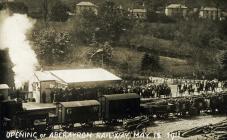 Opening of Aberaeron Railway Station, May 12th...