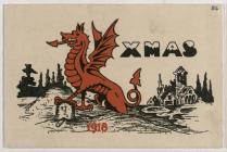 Christmas Card Welsh Army Corps 1918