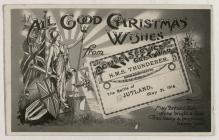 Christmas card from H.M.S Thunderer