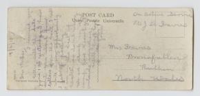 WW1 Postcard sent home to Ruthin by Private...