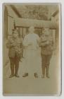 Postcard of Jane Couzens, cook at army base...