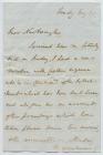 Letter from Colonel G. W. Pennant to Lord...