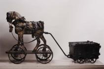 Toy pit pony and coal truck, 1800s [image 1 of 2]