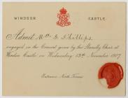 Invitation to Windsor Castle