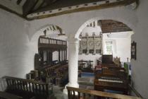 Interior, St Gwyddelan's church