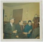 Locals at Cwmdu Inn enjoying a drink in the...