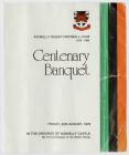 Centenary Banquet: Kidwelly Rugby Football Club