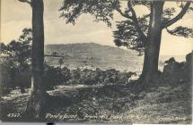 Pontypool town from the park