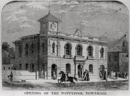 The opening of Pontypool Town Hall