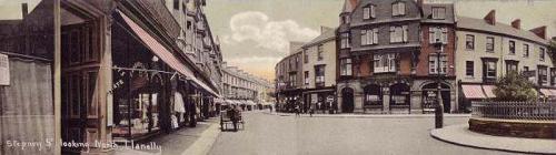 Panoramic postcard, Stepney Street, Llanelly