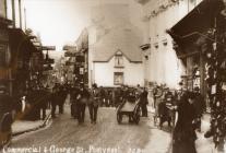 Commercial Street and The Cross, Pontypool