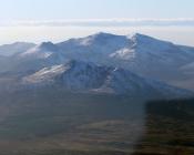 Moel Siabod with Snowdon in background