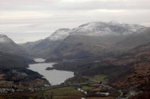 Llynnau Padarn & Peris with Snowdon