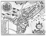 The New Town - John Speed's map of Denbigh...