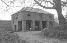 Granary at Plas Llanerchaeron home farm, 1963