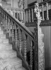 Broughton Hall staircase, 1956