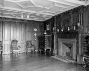 Broughton Hall, drawing room, 1956