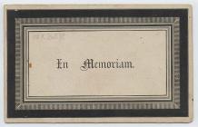 Memorial card, 1884 [image 1 of 2]
