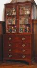 Mahogany Secretaire and Bookcase with rare...