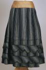 Welsh costume: grey and black flannel petticoat...