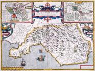 Map of Glamorganshire, John Speed. 1610