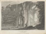 Engraving of Tintern Abbey, from Evans and...