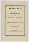 Rule book of a Truant Industrial School, 1896 ...