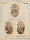A trio of photographic portraits, Welsh costume