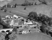 Aerial view of the creamery at Corwen