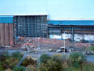 Good image of the site during demolition  