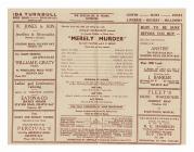 Programme for 'Merely Murder', The...