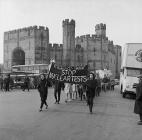 "Ban the Bomb" march from Caernarfon...