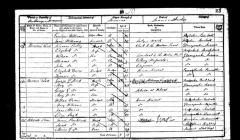 1851 Census entry - George Gwynne Bird, Burrows Rd