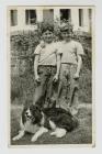 David Roberts and Brython Davies as boys