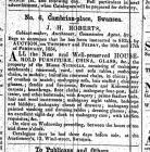 Auction Notice, The Cambrian 10 February 1854 