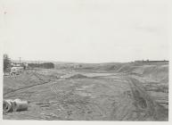 M4 motorway under construction, 1979