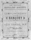 Programme for a banquet in Aberdare in honour...