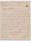 Letter sent home from the First World War by...