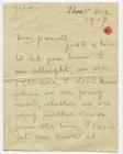 Letter sent home from the First World War by...