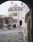 Plas Mawr, Conwy, during conservation work ...