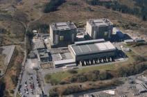 Aerial view of Trawsfynydd nuclear power station