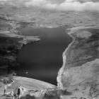 Aerial view of Llyn Celyn, Tryweryn, 1965