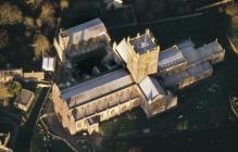 Aerial view of St. Davids Cathedral