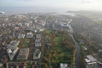 Aerial view of Cardiff