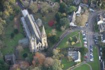 Llandaff Cathedral from the air